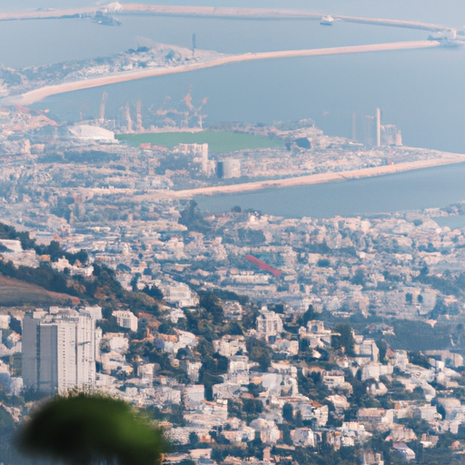 נוף פנורמי של העיר היפה חיפה